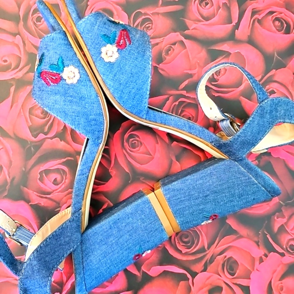 Denim  Sandals - Picture 5 of 15